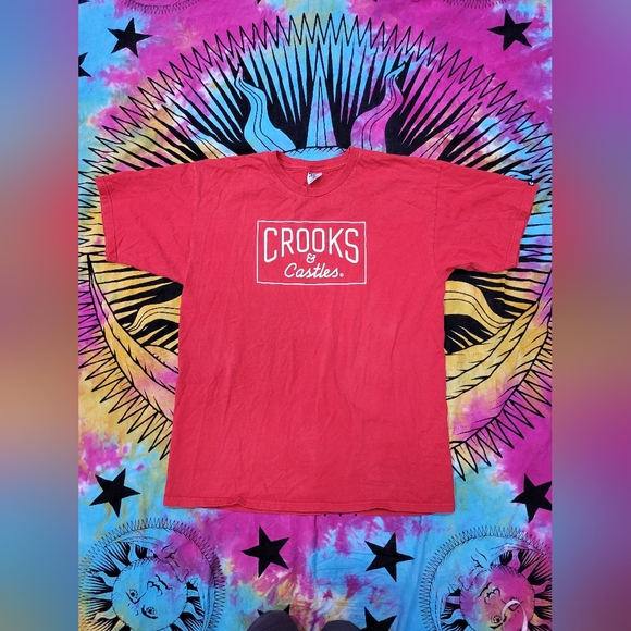 Red Crooks & Castles T-shirt Large - Picture 3 of 7
